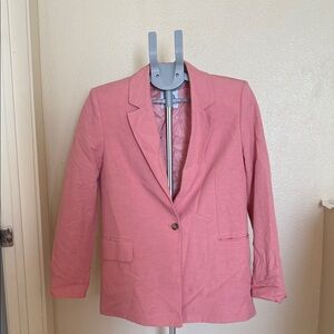 Zara Women's Blazer in Soft Pink